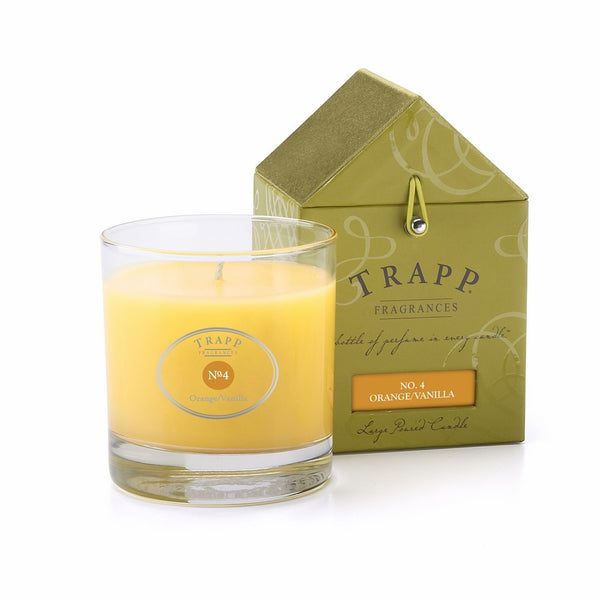 Trapp Signature Home Collection No. 4 Orange/Vanilla Poured Scented Candle, 7-Ounce