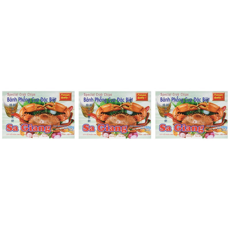 Giant Crab Flavored Shrimp Chips (3 X 200g Boxes)