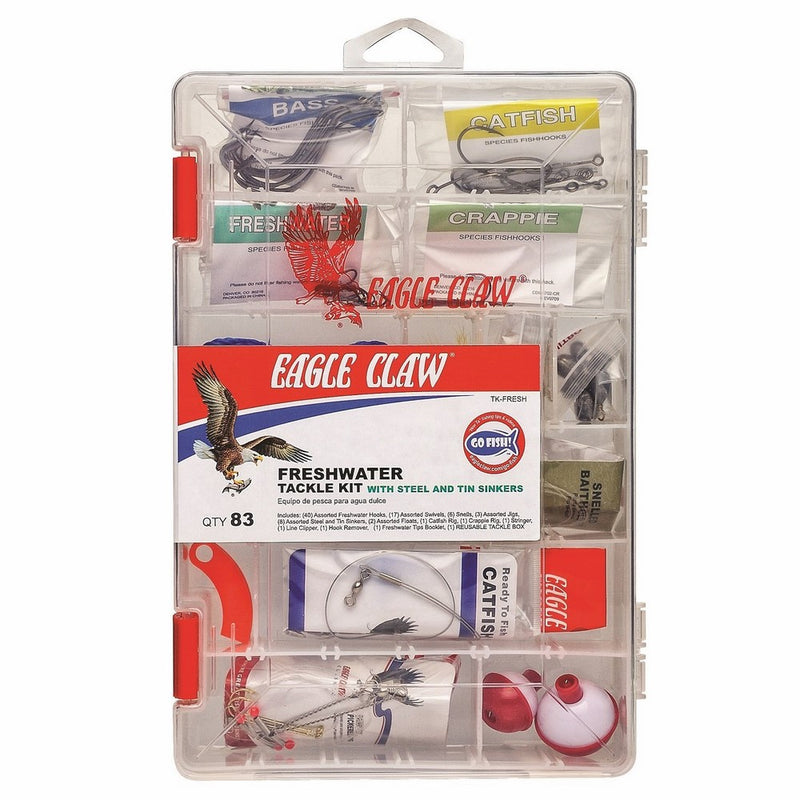 Eagle Claw E.C. Fresh Water Tackle Kit, 83 Piece