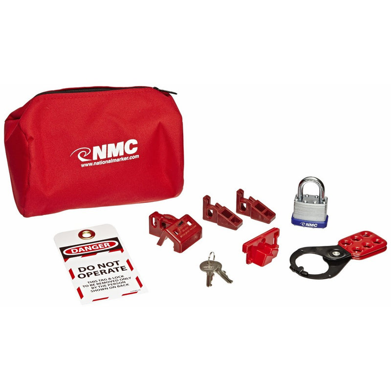 NMC BLOK4 12 Piece Economy Lockout Pouch Kit