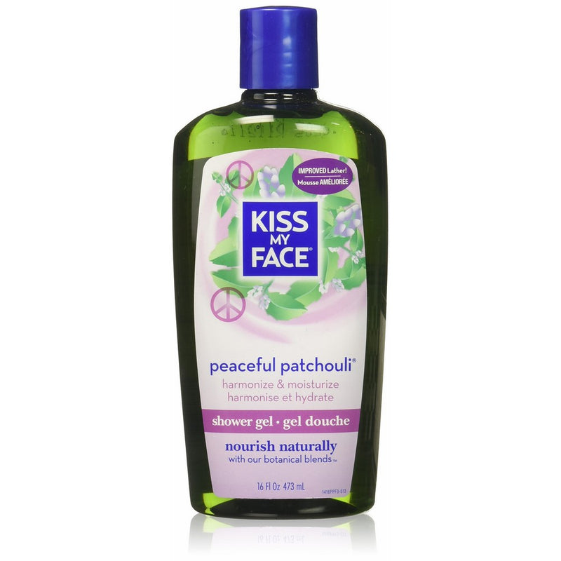 Kiss My Face: Bath & Shower Gel, Peaceful Patchouli 16 oz