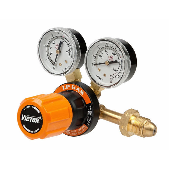 Victor Technologies 0781-9410 G250-60-510LP Medium Duty Single Stage L.P. Gas Regulator, 60 psig Delivery Range, CGA 510 Inlet Connection
