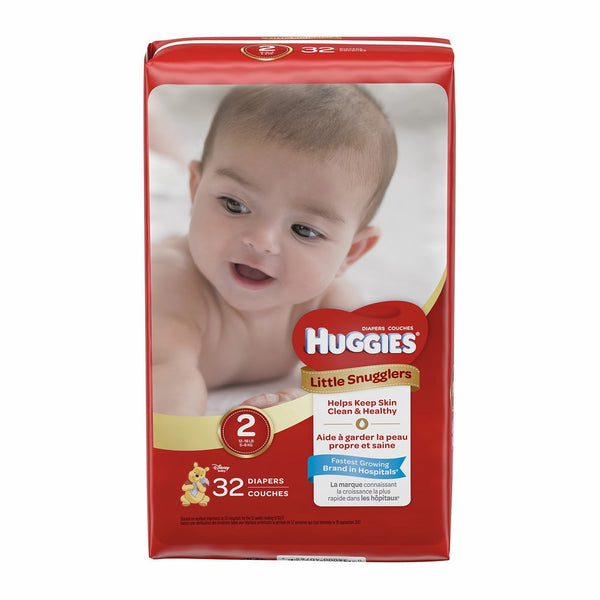 Huggies Little Snugglers Diapers, Size 2, 32 Count