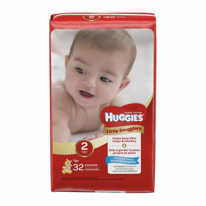 Huggies Little Snugglers Diapers, Size 2, 32 Count