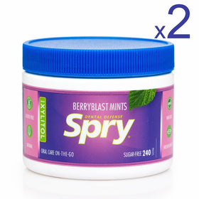 Xlear Spry Berryblast Mints, 240 Pieces (Pack of 2)