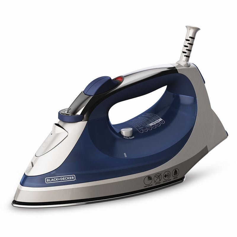 BLACKDECKER Corded Xpress Steam Iron, Blue, IR08X