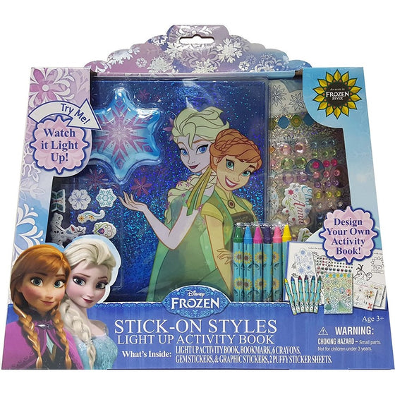 Tara Toy Frozen Stick-On-Styles Light Up Activity Book