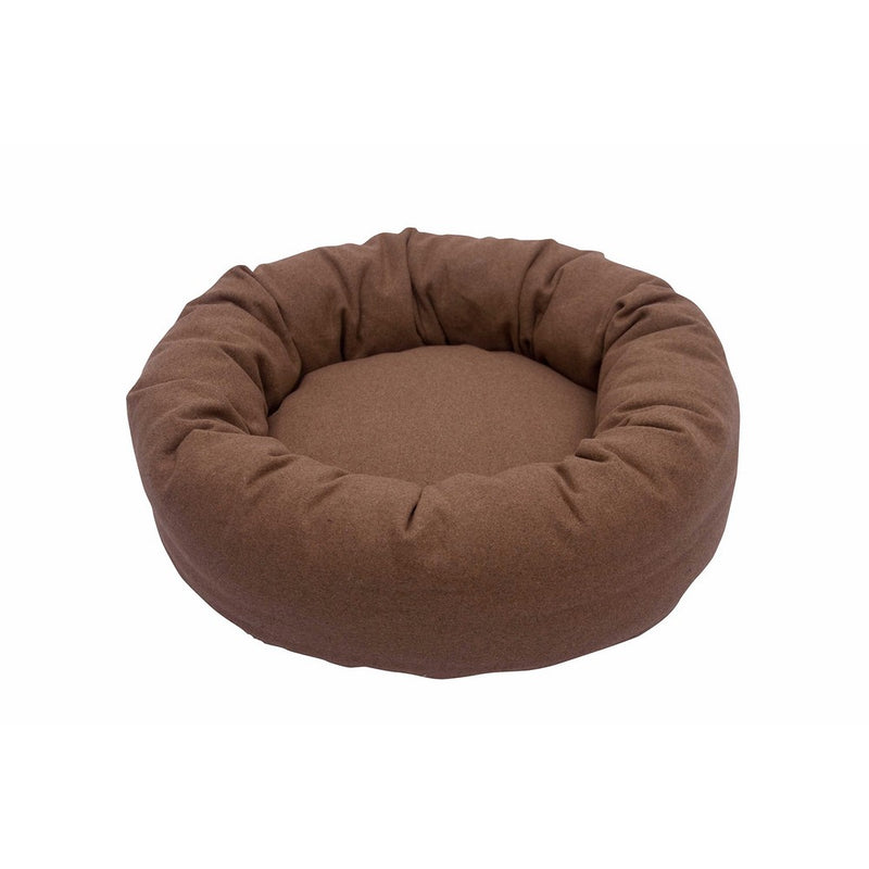 Iconic Pet Luxury Nestlez Round Pet Bed, Small, Light Brown