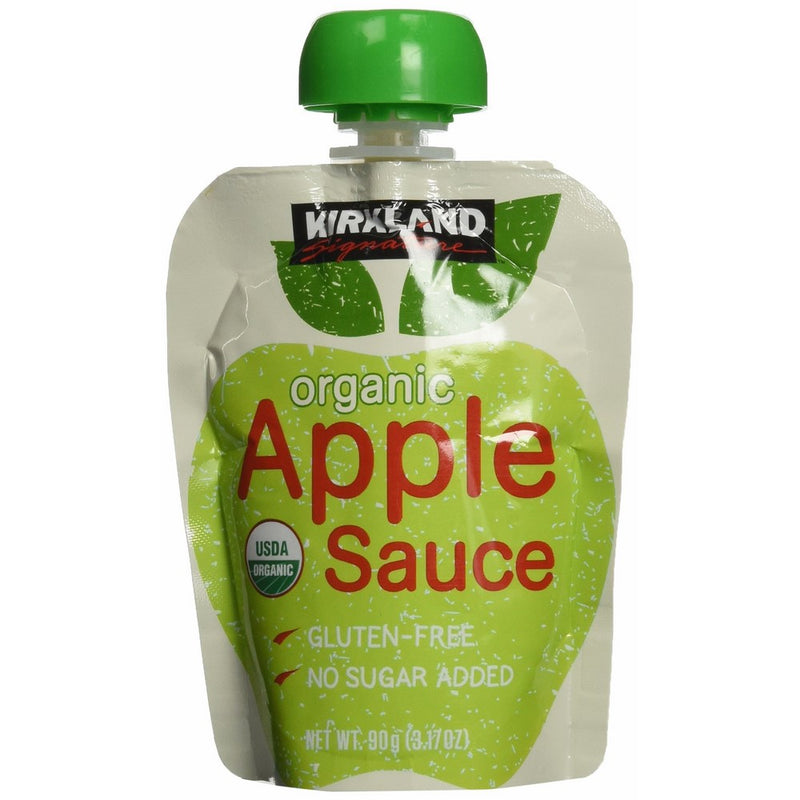 Kirkland Signature Organic Applesaucec 24 Count, 3.17 Ounce