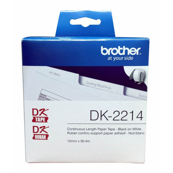 Brother DK-2214 Continuous Length Tape (100 Feet, 0.47" Wide)