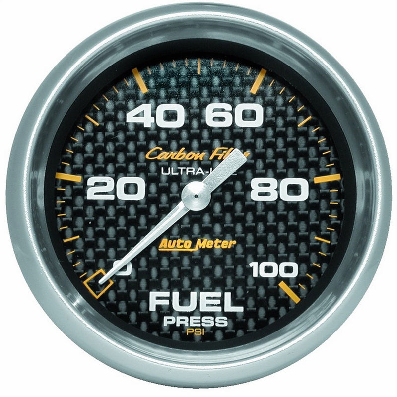 Auto Meter 4863 Carbon Fiber Electric Fuel Pressure Gauge