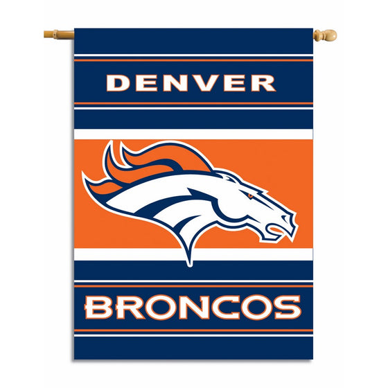 NFL Denver Broncos 2-Sided 28-by-40-Inch House Banner