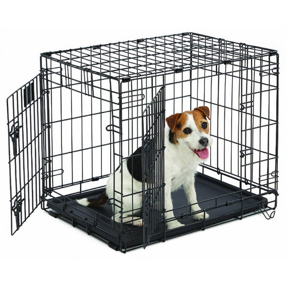 MidWest Life Stages Folding Metal Dog Crate 24 inch with divider