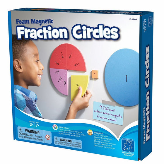 Educational Insights Foam Magnetic Fraction Circles