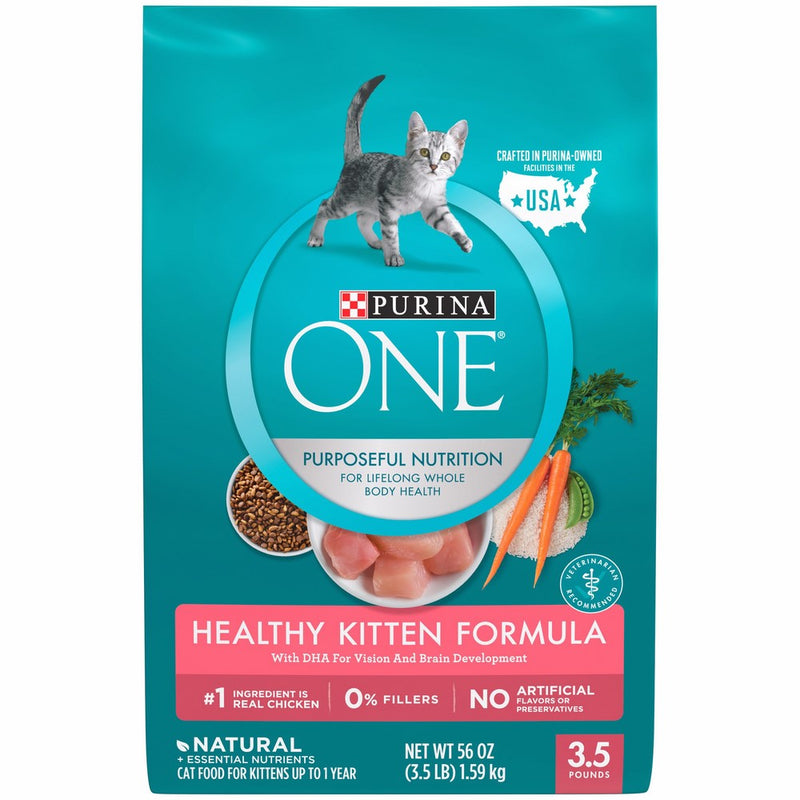 Purina ONE Healthy Kitten Formula Dry Kitten Food - 3.5 lb. Bag