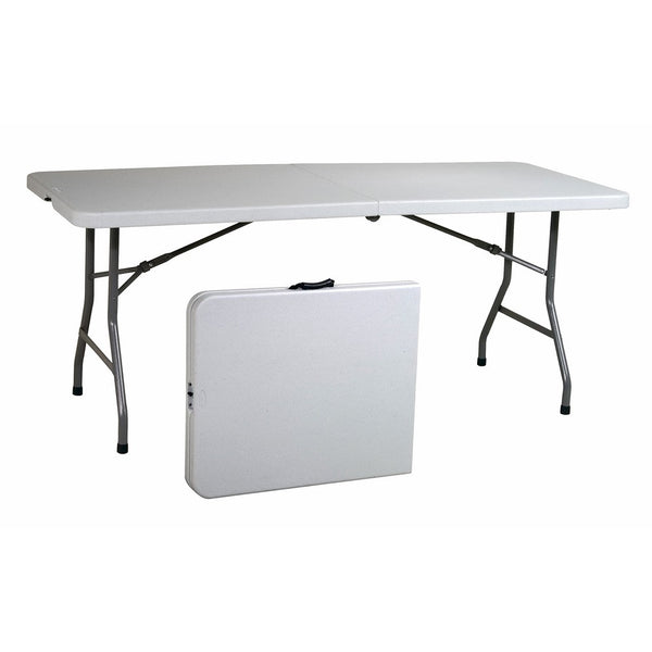 Office Star Resin Multipurpose Rectangle Table, 6-Feet, Center Folding