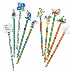 Dr Seuss Pencils with Giant Eraser Toppers, 36 Pieces (66865)
