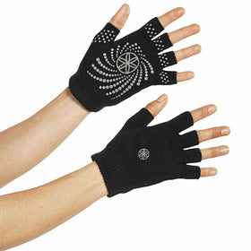 Gaiam Grippy Yoga Gloves, Grey