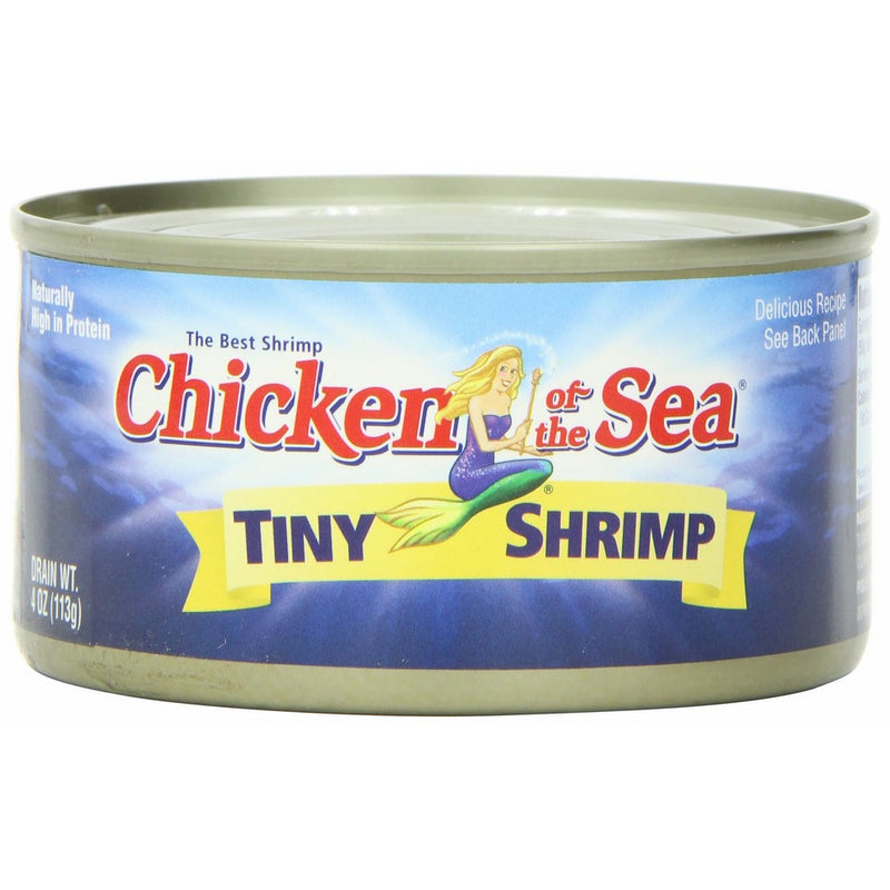Chicken of the Sea Tiny Shrimp, 4-Ounce Cans (Pack of 12)