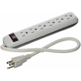 POWER ZONE OR801118 Strip 6 Outlet with 18-Inch Cord