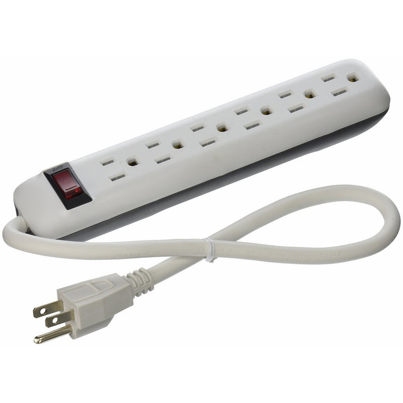 POWER ZONE OR801118 Strip 6 Outlet with 18-Inch Cord