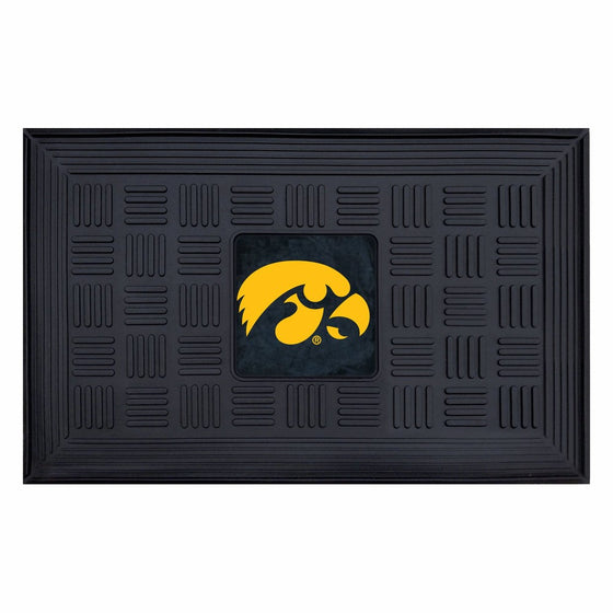 FANMATS NCAA University of Iowa Hawkeyes Vinyl Door Mat