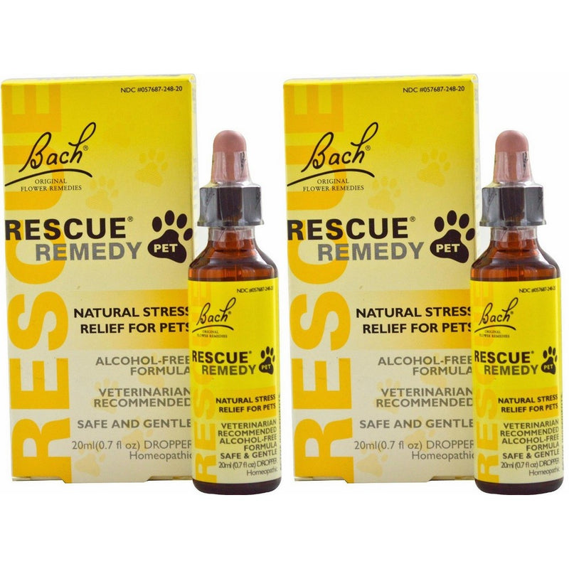 Bach Flower Essences Rescue Remedy Pet 20 Ml (2 Pack)