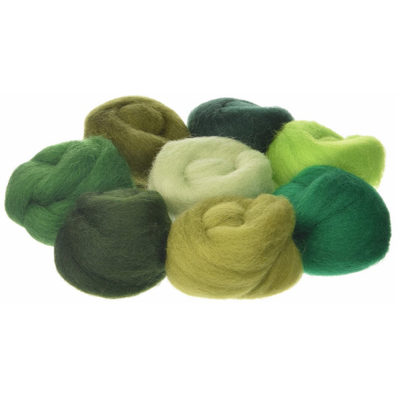 Wistyria Editions 60172 Wool Roving 12", .25 Ounce, 8-Pack