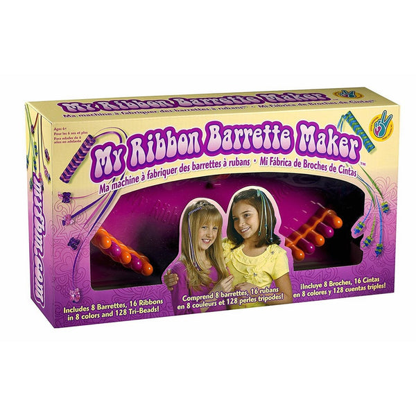 Choose Friendship, My Ribbon Barrette Maker Kit, Hair Accessories Kit for Girls, Over 150 Pieces Included