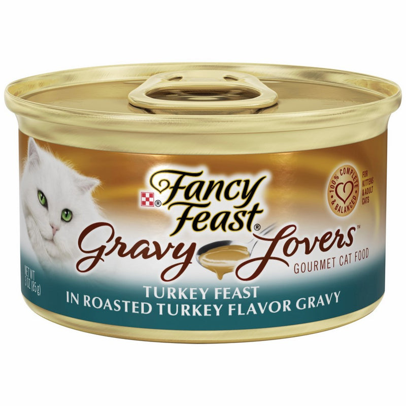 Purina Fancy Feast Gravy Lovers Wet Cat Food - (24) 3 oz. Cans