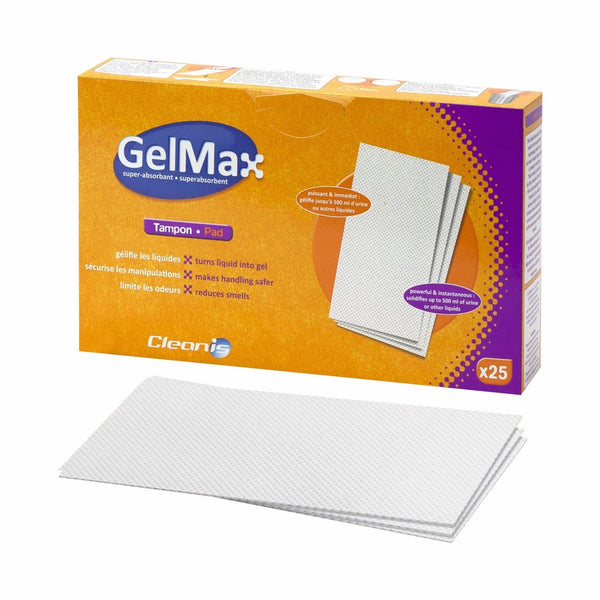 Gelmax Super-Absorbent Pad, 25 Count - Premium Quality Absorbent Pads for Bedside Commode Liners