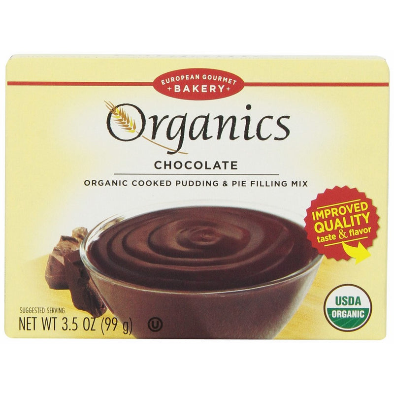 European Gourmet Bakery Organic Pudding Mix, Chocolate, 3.5 Ounce (Pack of 12)