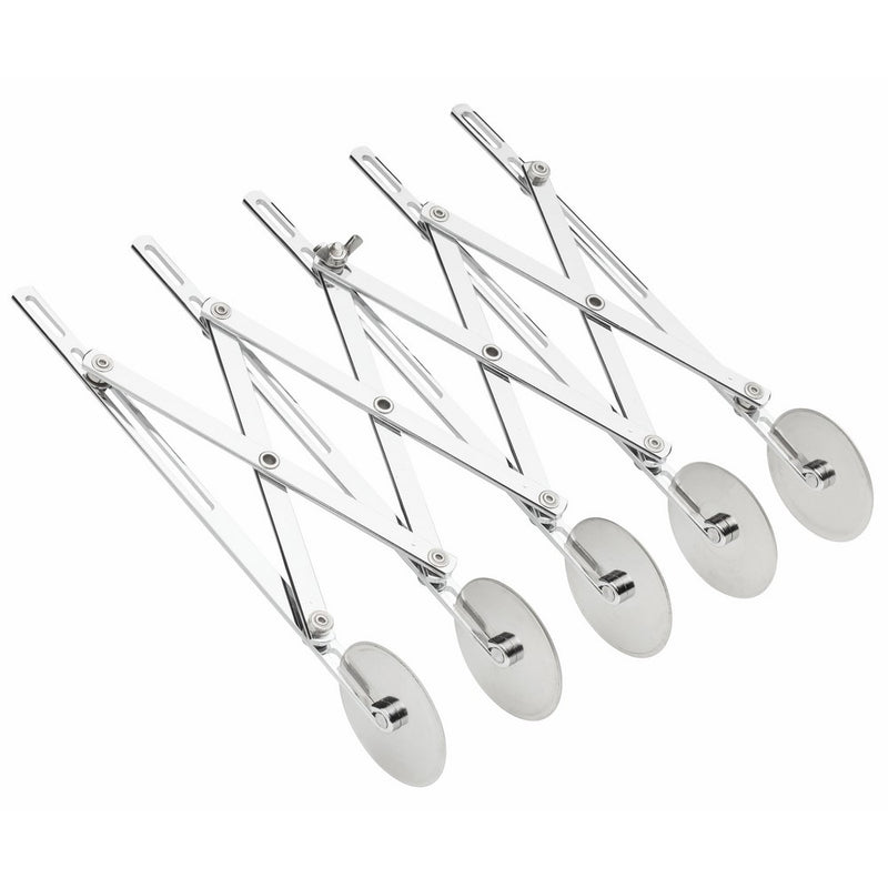 Fantes Expandable 5-Wheel Stainless Steel Dough Cutter, The Italian Market Original since 1906
