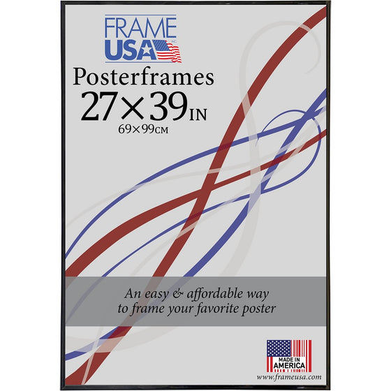 Hardboard Posterframe Frames, 27 x 39", Black