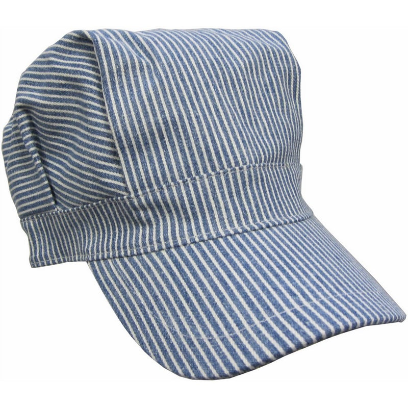 Child's Blue Engineer Train Conductor Hat