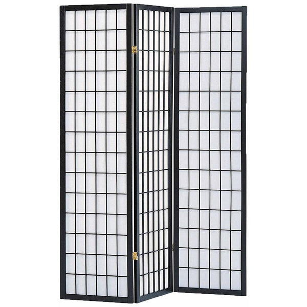 Milton Greens Stars 7034BK 3-Panel Sam Room Divider, Black