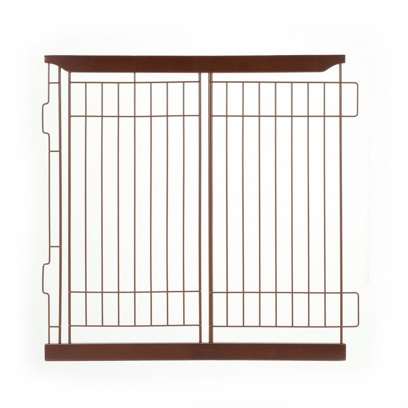 Richell Expandable Pet Crate Divider, Medium, Dark Brown