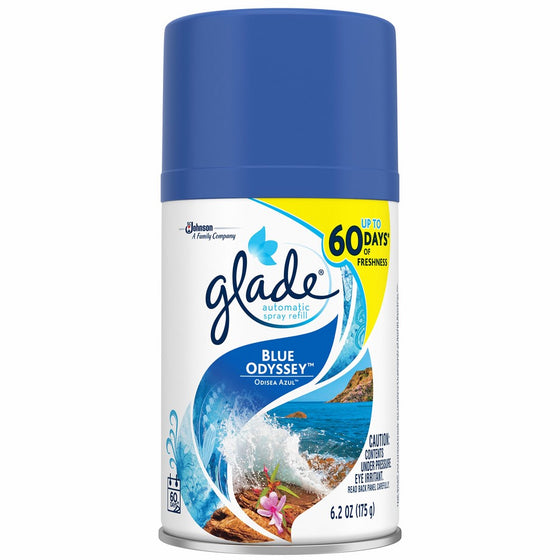 Glade Automatic Spray Air Freshener Refill, Blue Odyssey, 6.2 Ounce