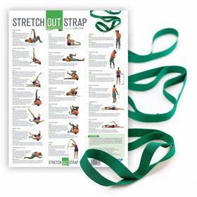 The Original Stretch Out Strap with Exercise Poster by OPTP – Top Choice of Physical Therapists & Athletic Trainers