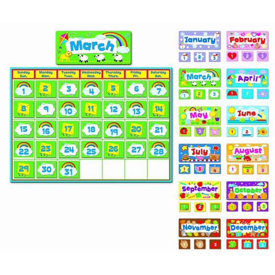 Carson Dellosa Complete Calendar Kit Bulletin Board Set (110113)