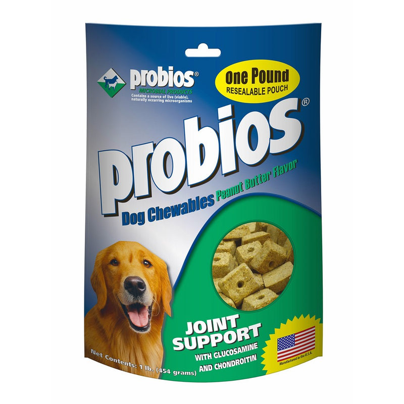 Probios Dog Treats - Hip & Joint w/Glucosamine - 1lb Pouch