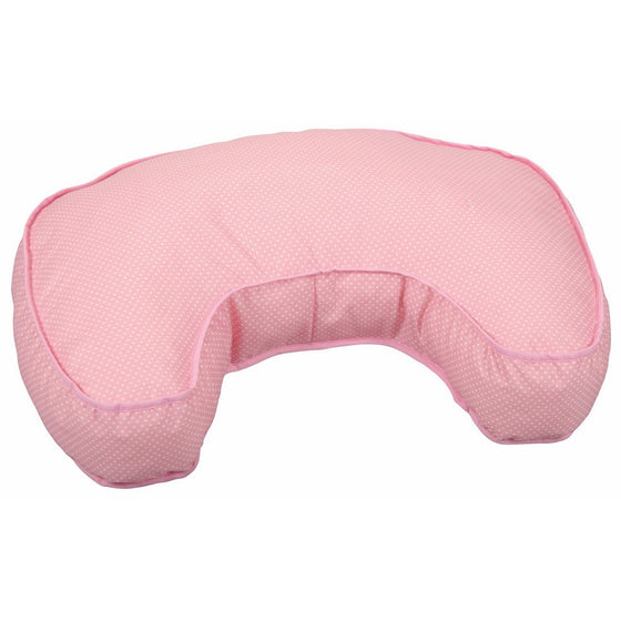 Leachco The Natural - Contoured Nursing Pillow - Pink Pin Dot