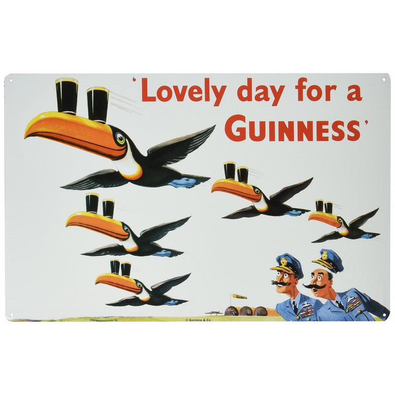 Imports Lovely Day for Guinness Metal Sign