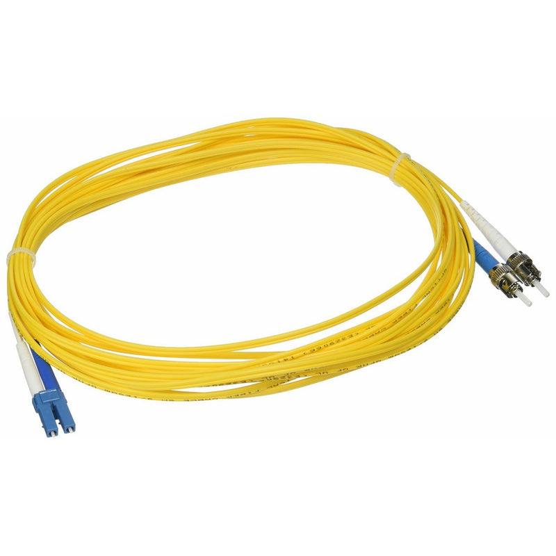 C2G/Cables to Go 37479 LC-ST 9/125 OS1 Duplex Single-Mode PVC Fiber Optic Cable, Yellow (19.7 Feet/6 Meters)