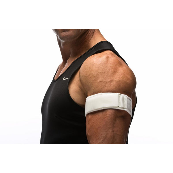 Cho-Pat Upper Arm Strap (Waterproof) - Compression Band Prevents Pulling and Tearing - Swimmer's Arm, Bicep and Tricep Tendonitis (Small, 9.5"-11.5")