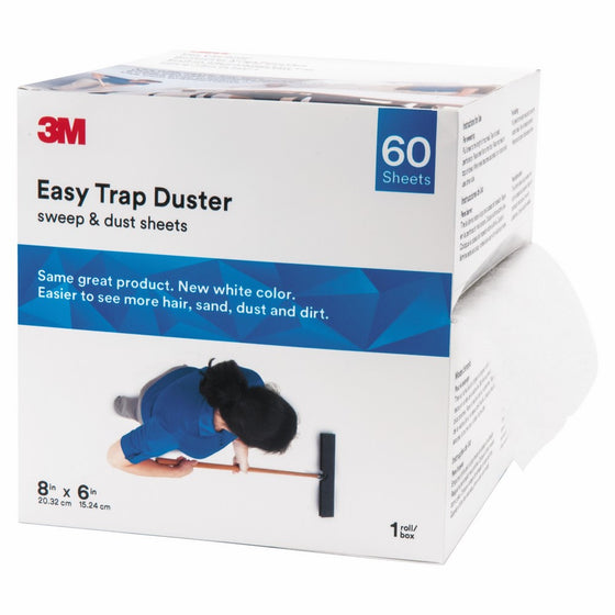 3M Easy Trap Duster - sweep & dust sheets, 8" x 6" sheets; 60 sheets/roll (1 Roll)