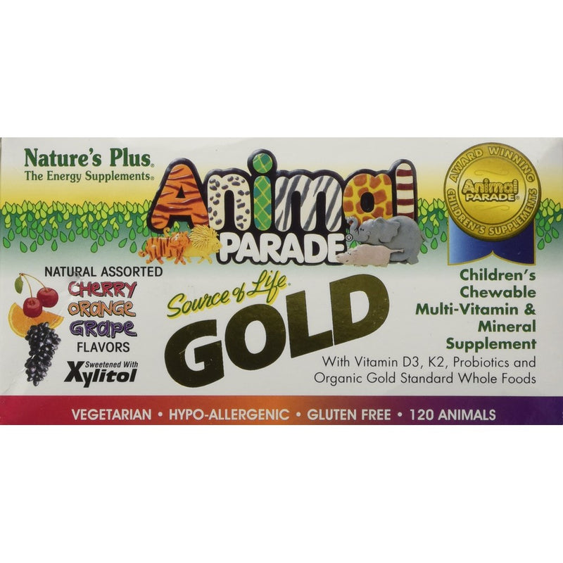 Nature's Plus Animal Parade Gold-Children's Multi-Vitamin 120 count