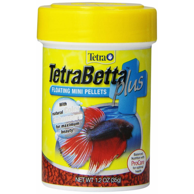 Tetra TetraBetta Plus Floating Mini Pellets, 1.2-Ounce