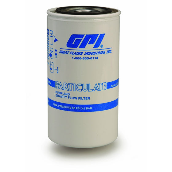 GPI 129300-01, P-18-10-1 Particulate Fuel Filter18 GPM/67 LPM, 10 Micron, 1 - 12 UNF