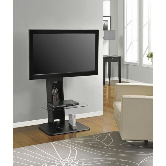 Ameriwood Home Galaxy TV Stand with Mount for TVs up to 50", Black